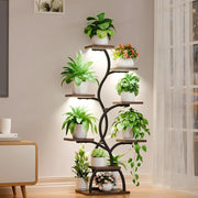 Plant Stand With Grow Light - 8 Tiered Plant Indoor Shelf  49" Tall